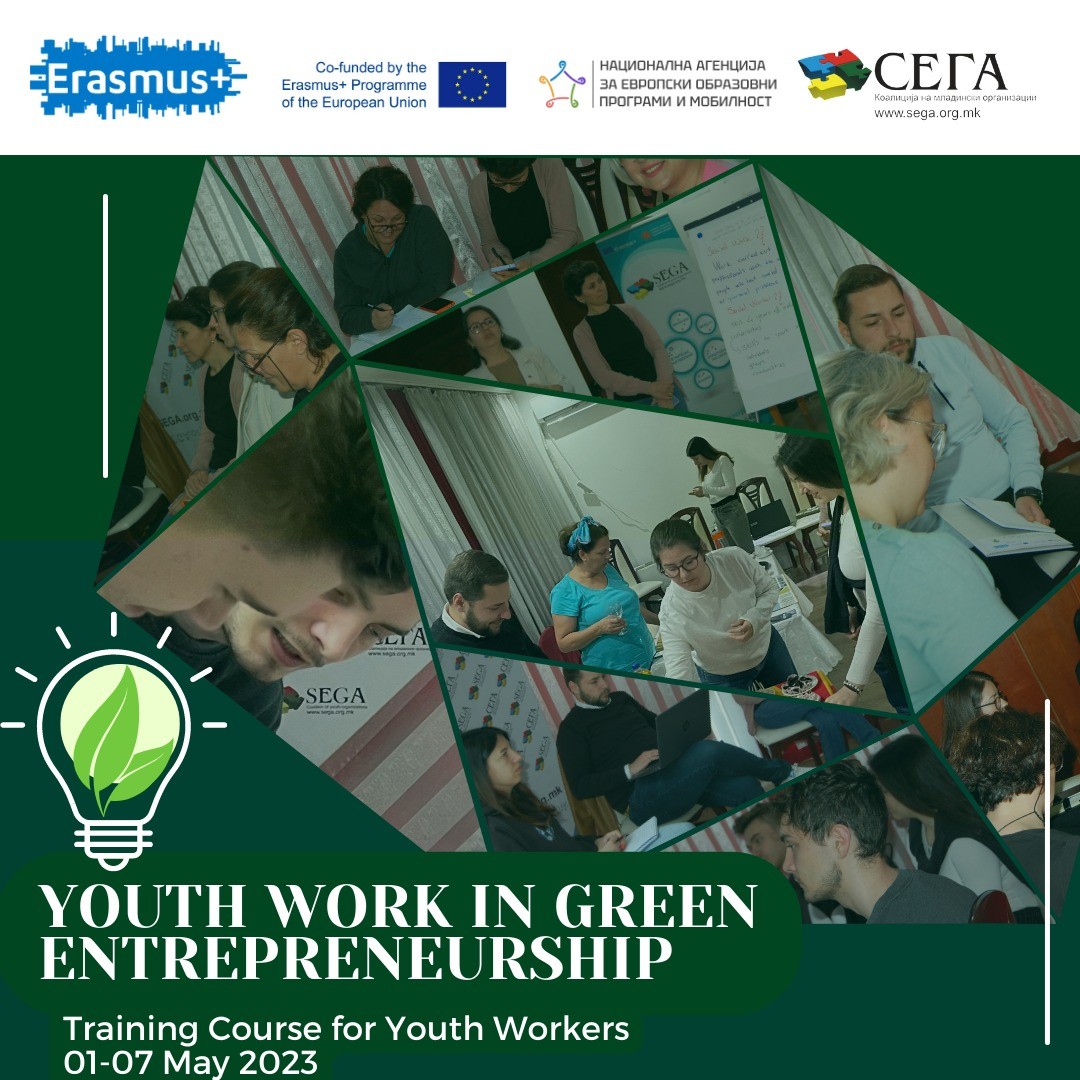 СЕГА реализираше меѓународна обука “Youth work in Green entrepreneurship”