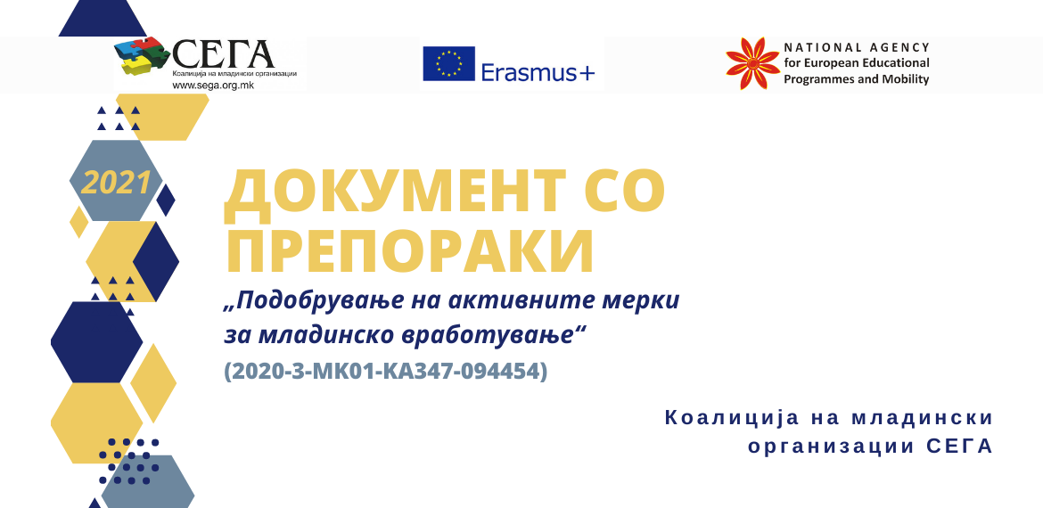 ДОКУМЕНТ СО ПРЕПОРАКИ „Подобрување на активните мерки за младинско вработување“